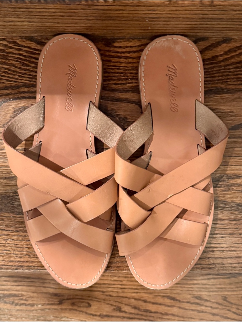 Madewell Boardwalk Woven Slide Sandal | Size 11